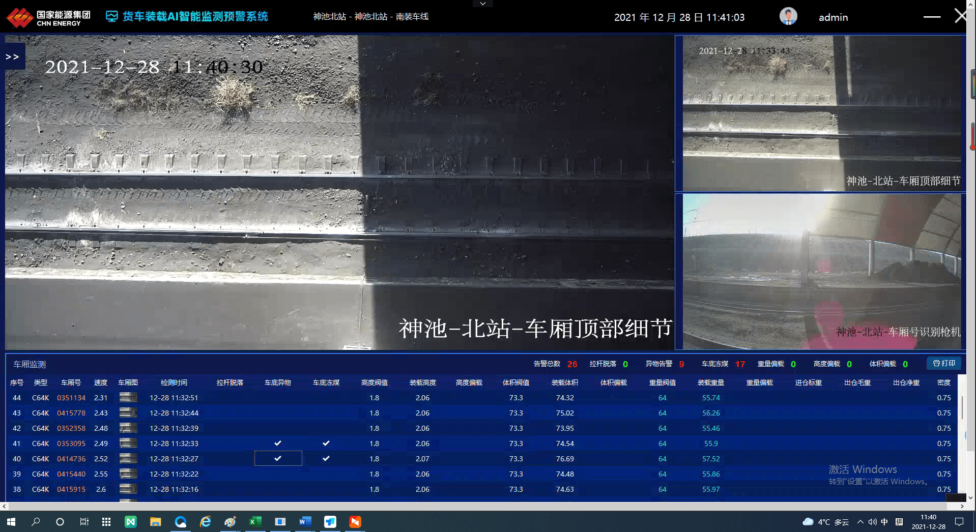 AI monitoring and warning system